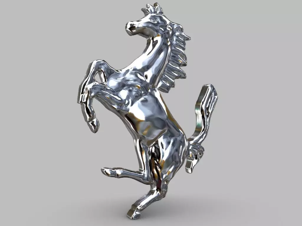 Ferrari Logo Pendant 3D print model_6