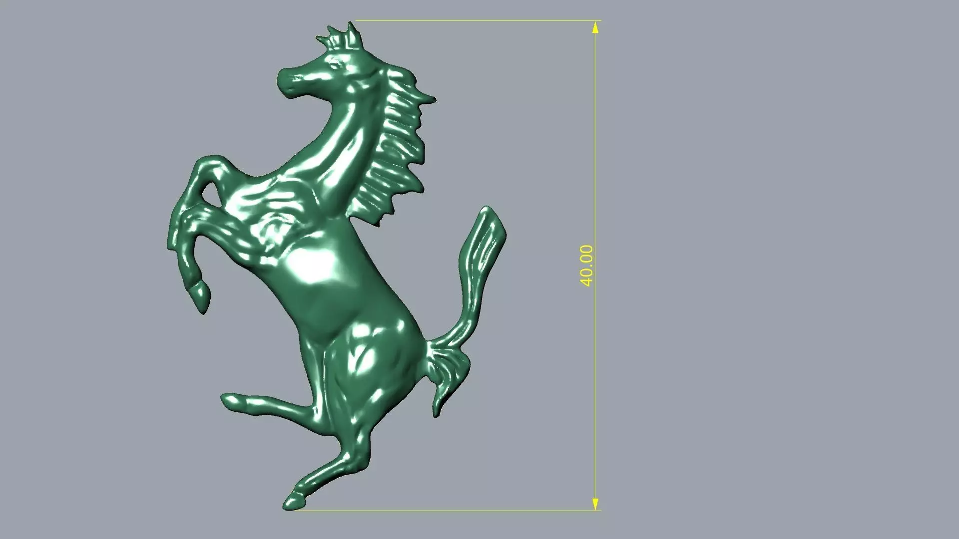 Ferrari Logo Pendant 3D print model_13