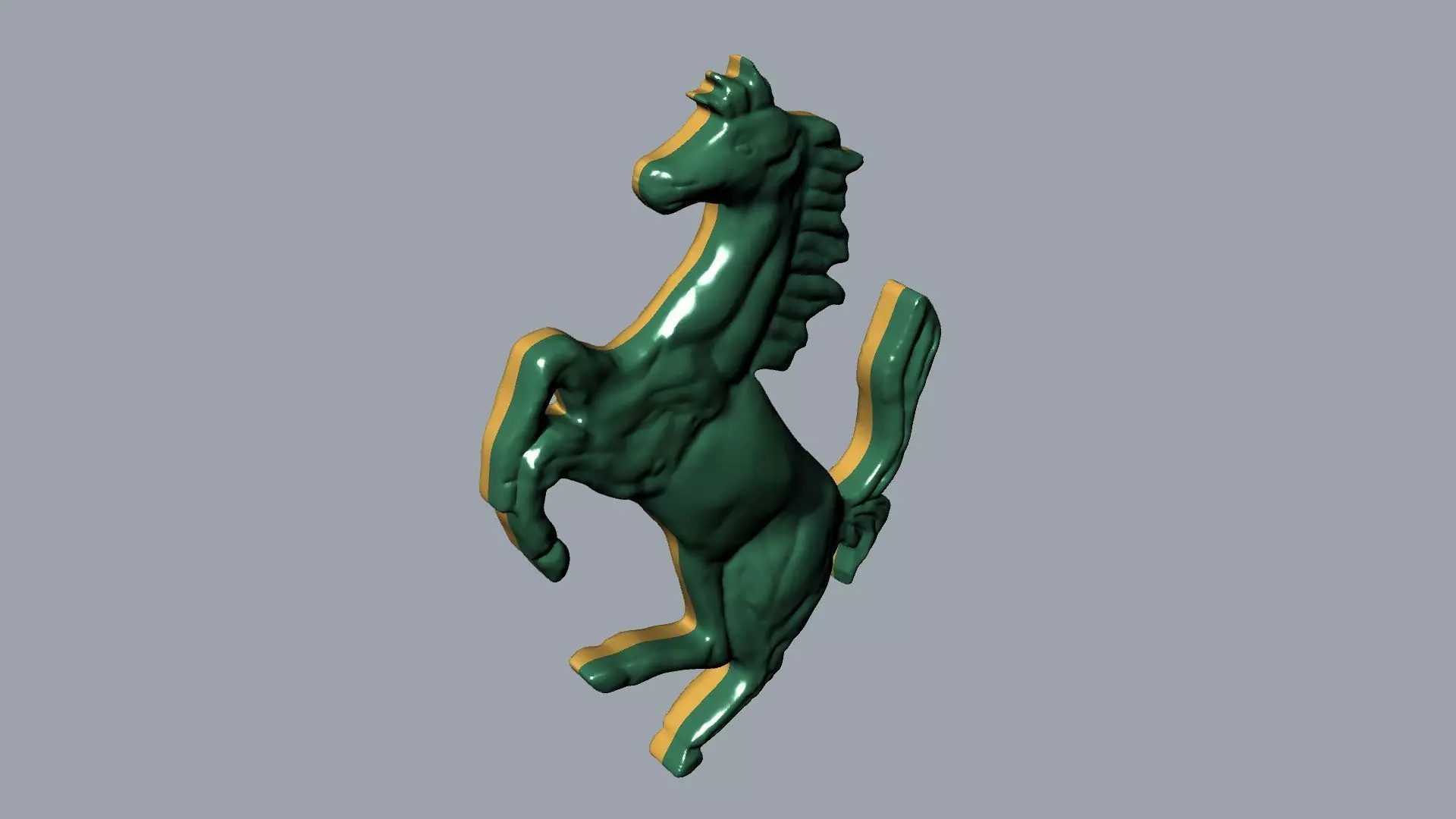 Ferrari Logo Pendant 3D print model_11