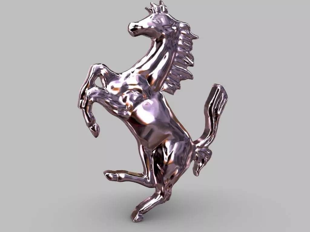 Ferrari Logo Pendant 3D print model_9