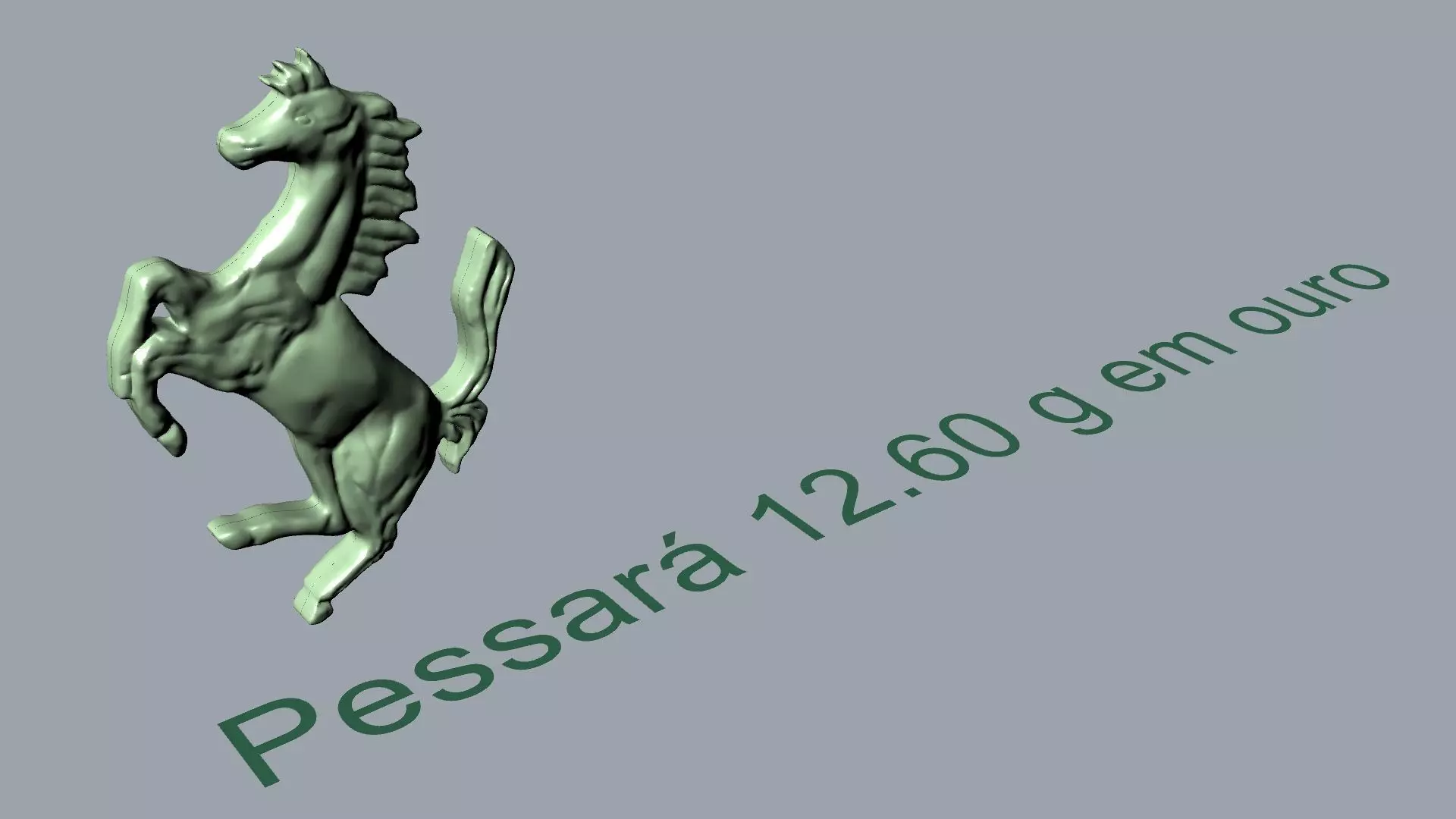 Ferrari Logo Pendant 3D print model_14