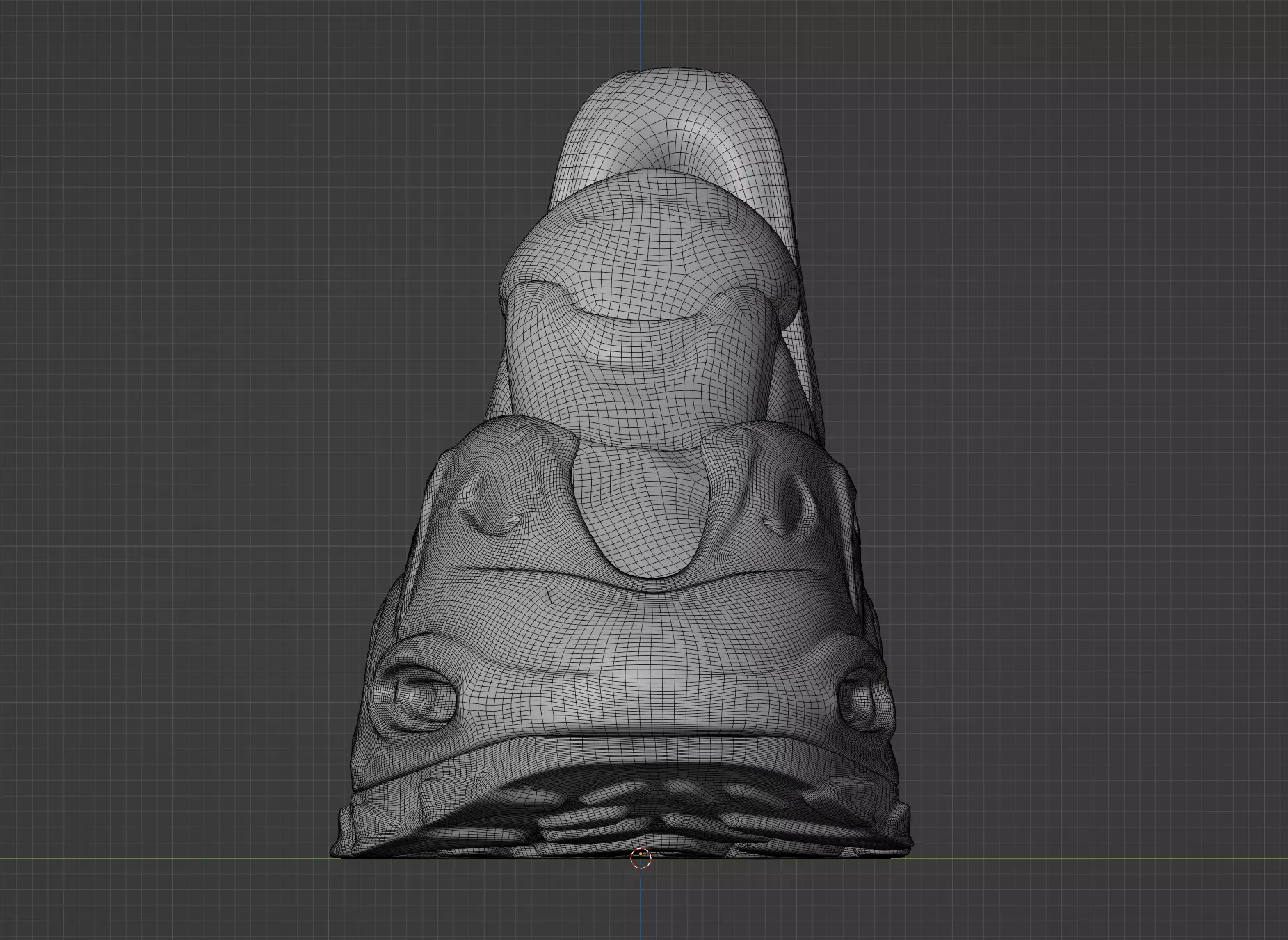 Sneaker concept Low-poly 3D model_5