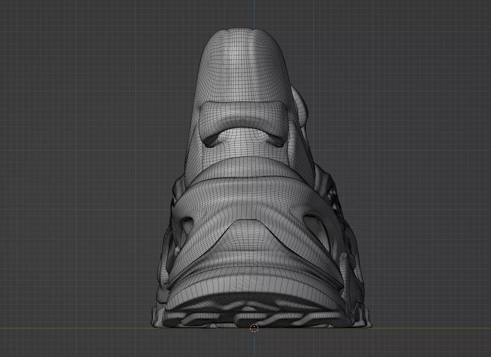 Sneaker concept Low-poly 3D model_6