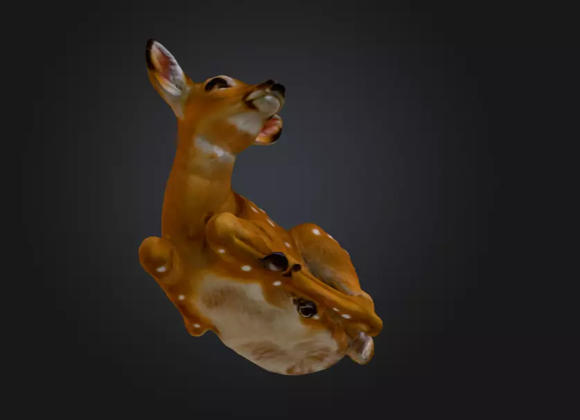 White Tailed Deer Spotted Fawn Realistic 3D model_15