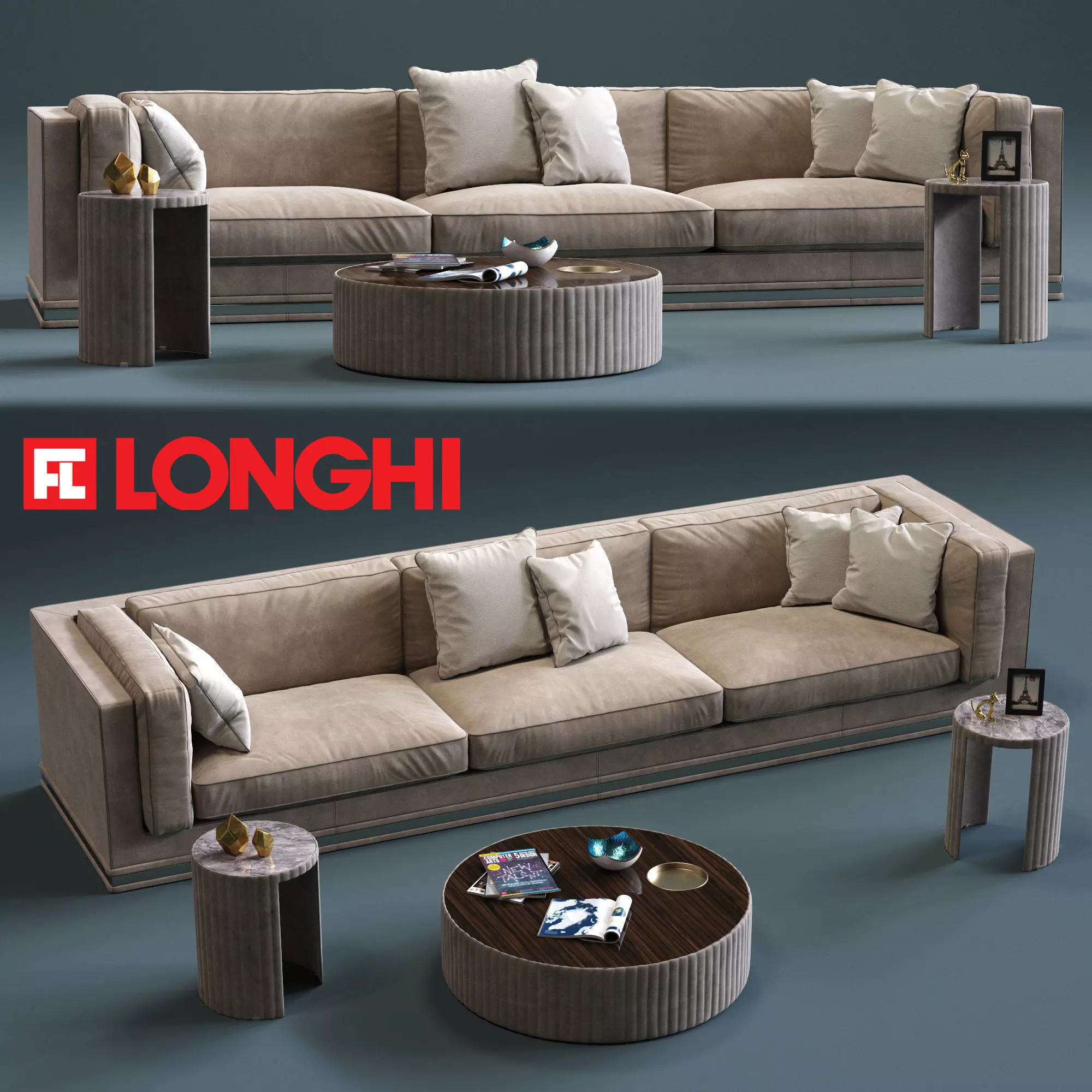 Fratelli Longhi MASON 3-Seates Sofa 3D model