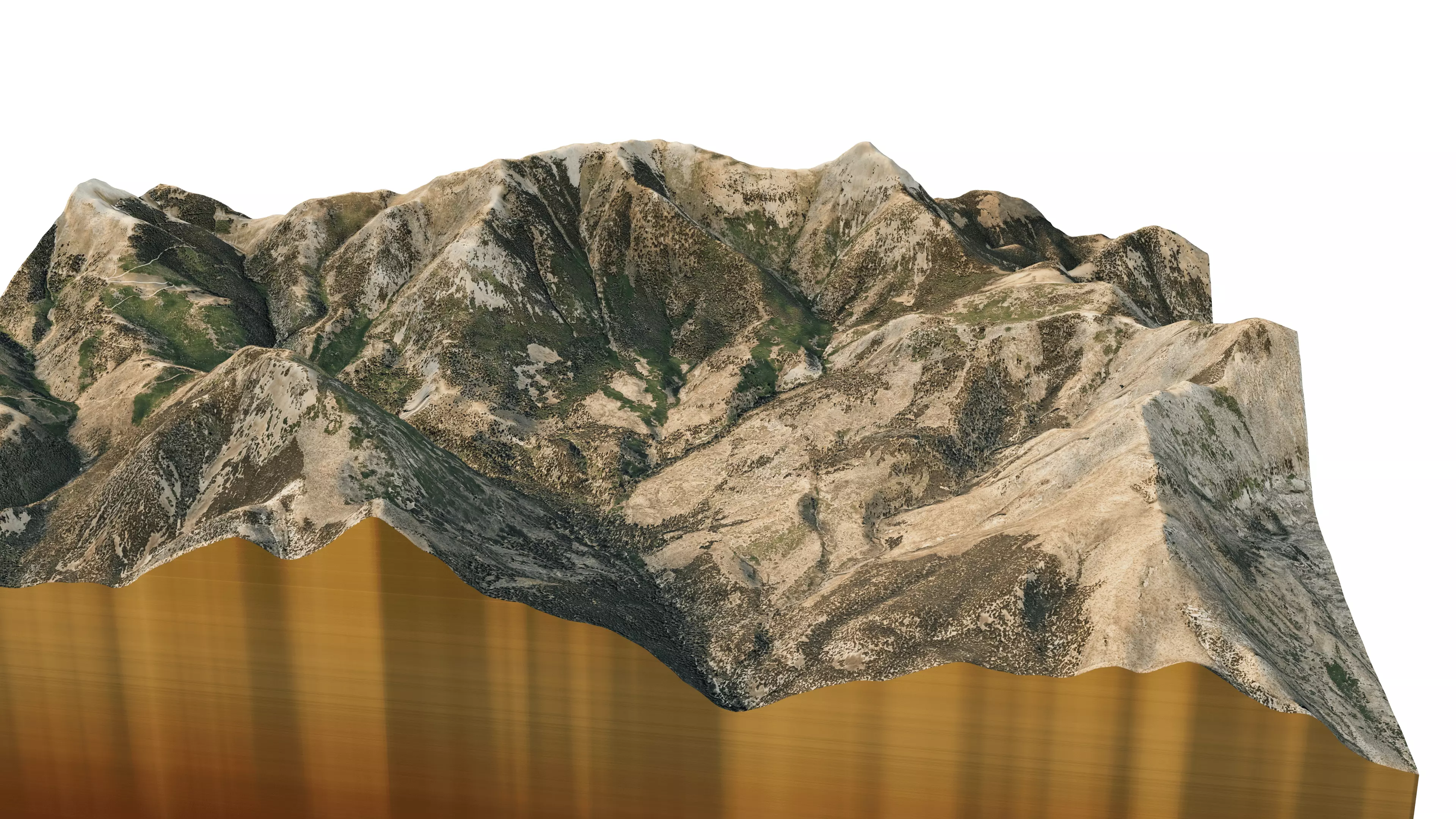 Mount Ellen 3D model terrain Low-poly 3D model_8