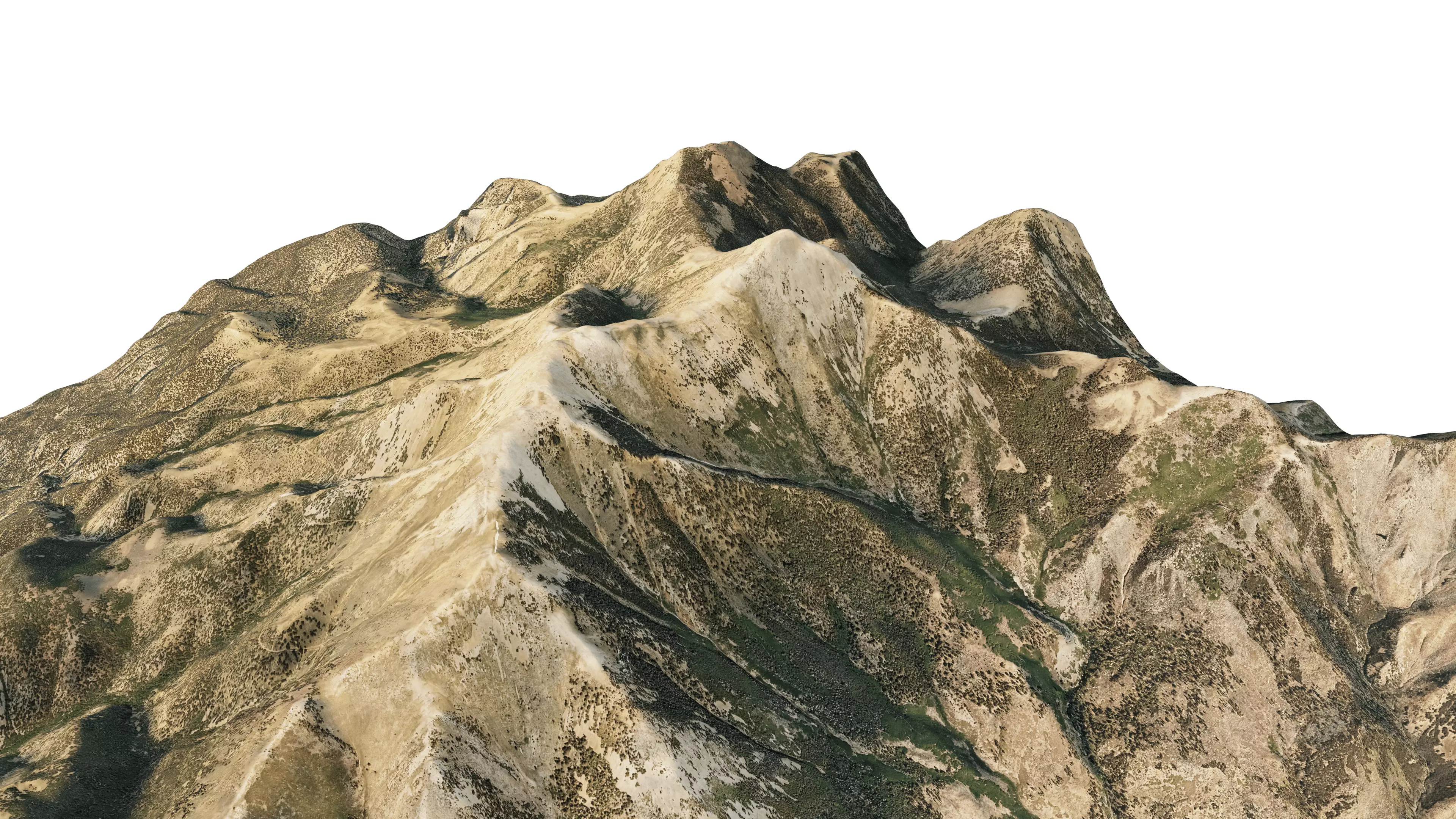 Mount Ellen 3D model terrain Low-poly 3D model_5