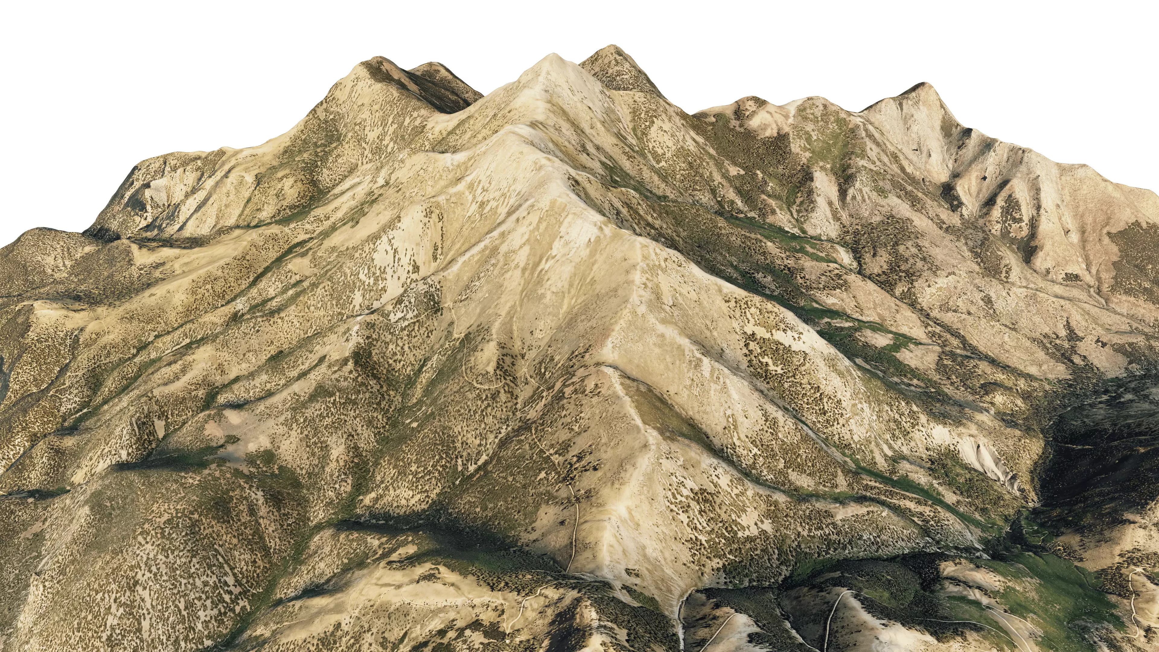 Mount Ellen 3D model terrain Low-poly 3D model_4