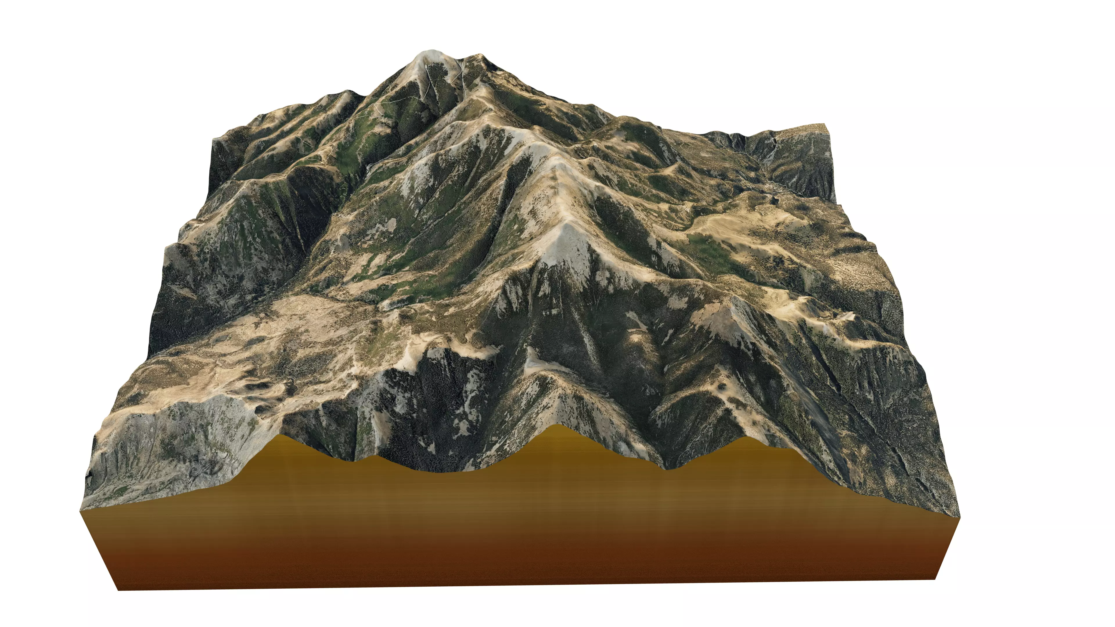 Mount Ellen 3D model terrain Low-poly 3D model_10