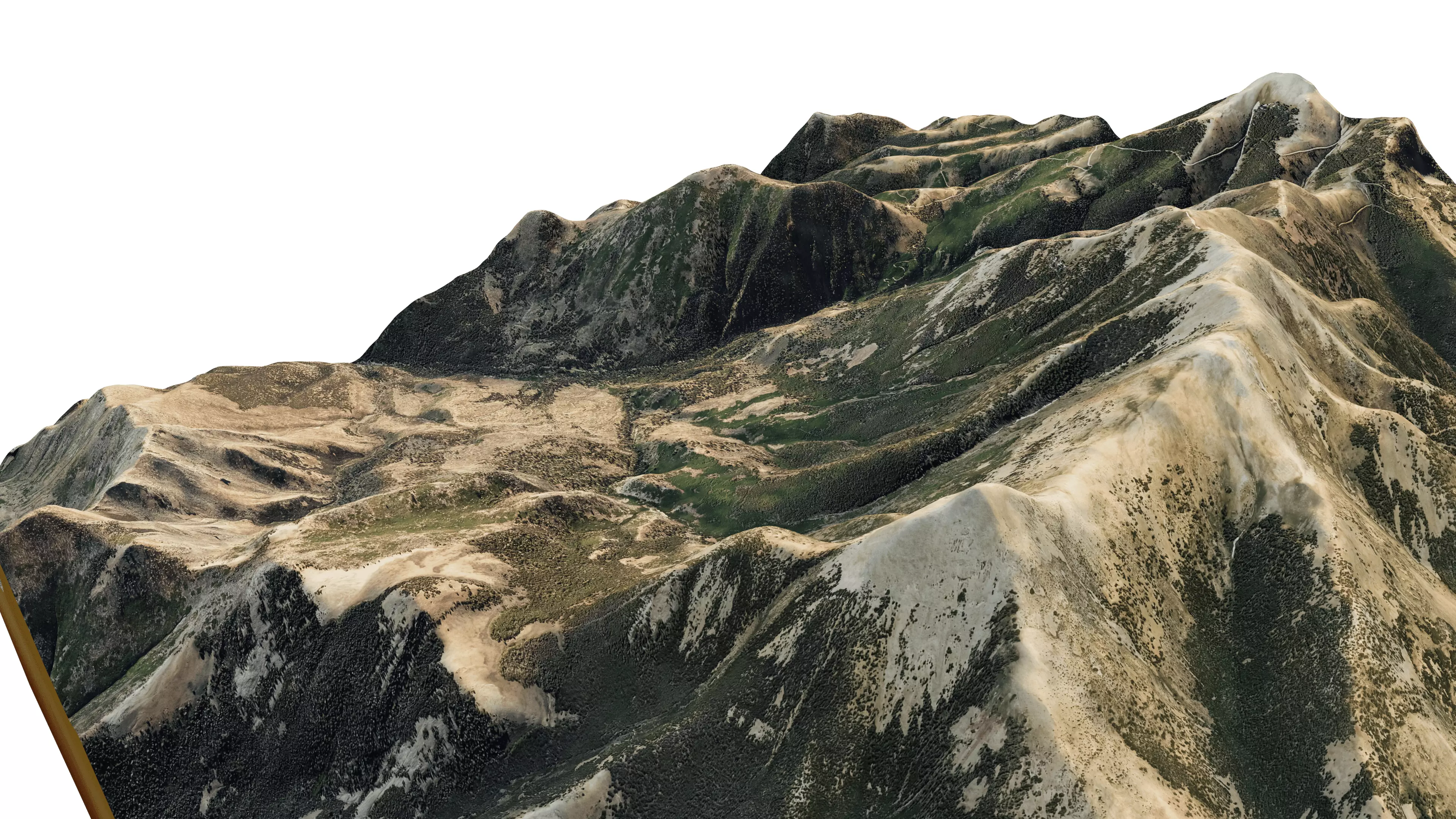 Mount Ellen 3D model terrain Low-poly 3D model_11