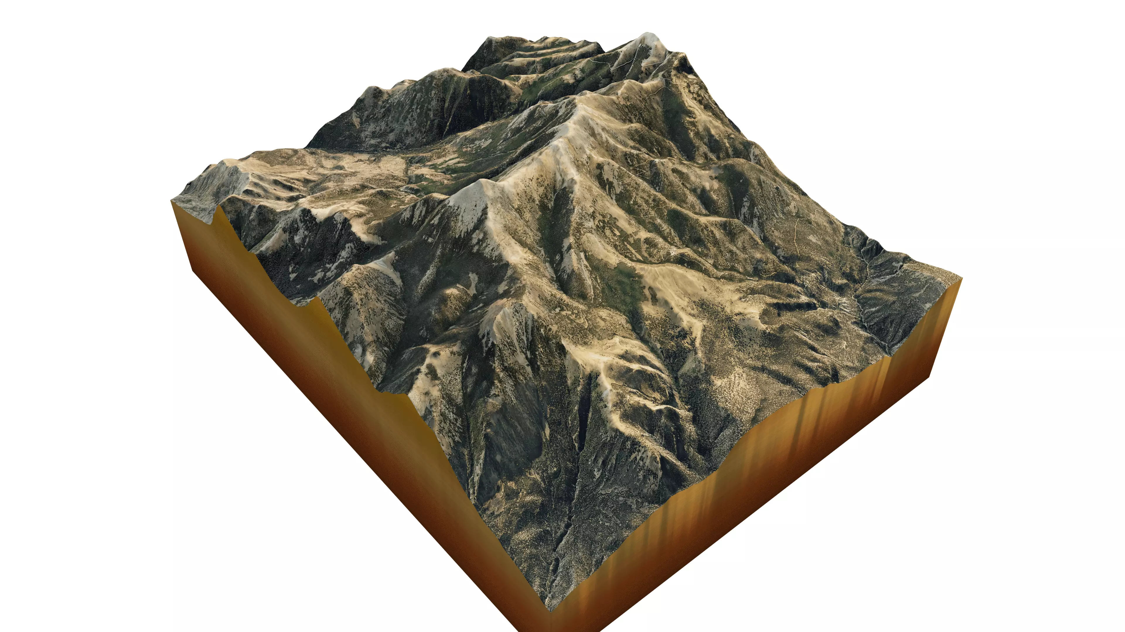 Mount Ellen 3D model terrain Low-poly 3D model_12