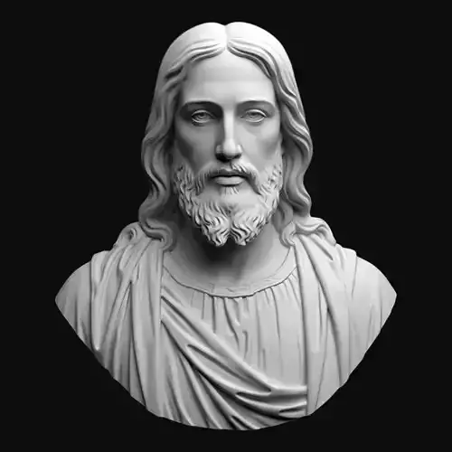 Jesus Christ Bust Sculpture 