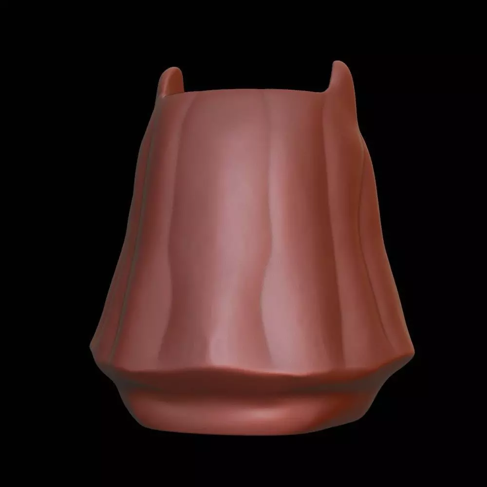 Whimsical Ghost Cat Pot  Candy Bowl Pen Holder or Tea Light Cup 3D print model_4