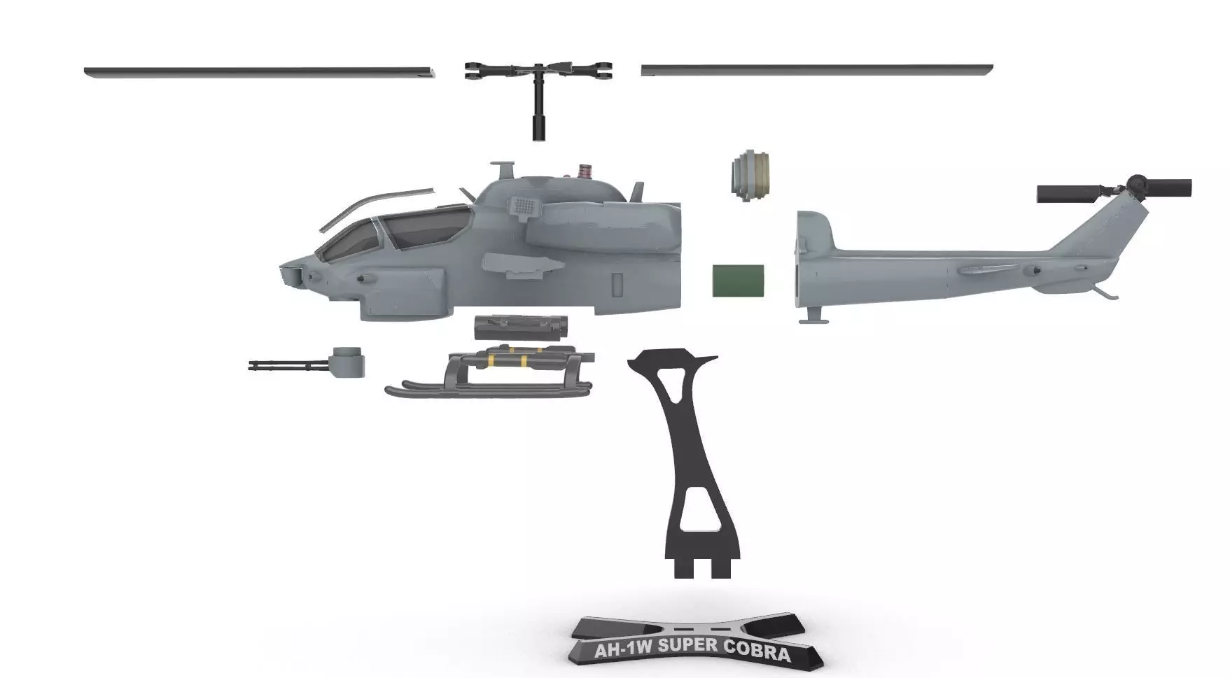 Bell AH-1 SuperCobra 3D print model_14