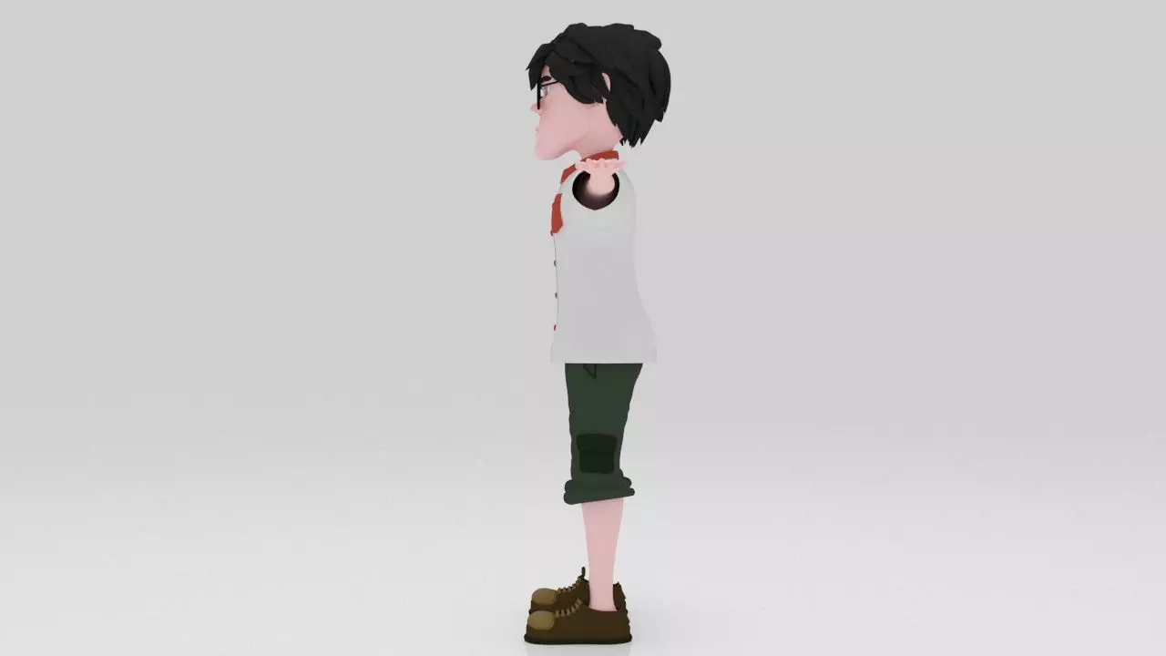 Character Nino RIgged  Low-poly 3D model_2