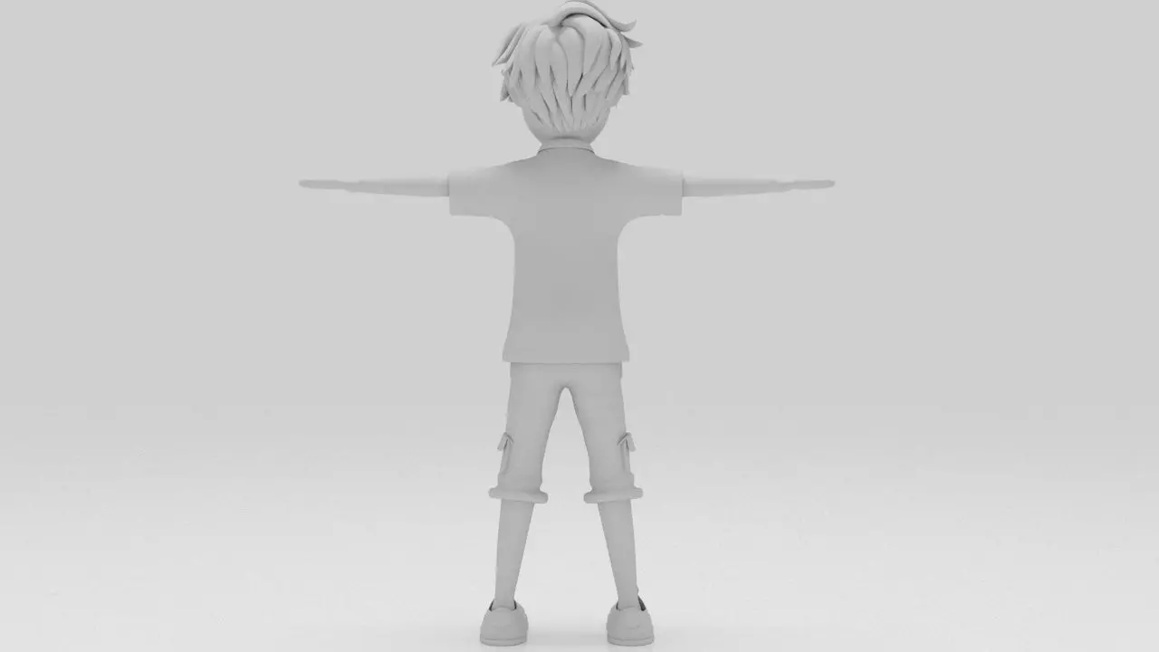 Character Nino RIgged  Low-poly 3D model_7