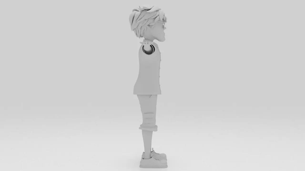 Character Nino RIgged  Low-poly 3D model_8