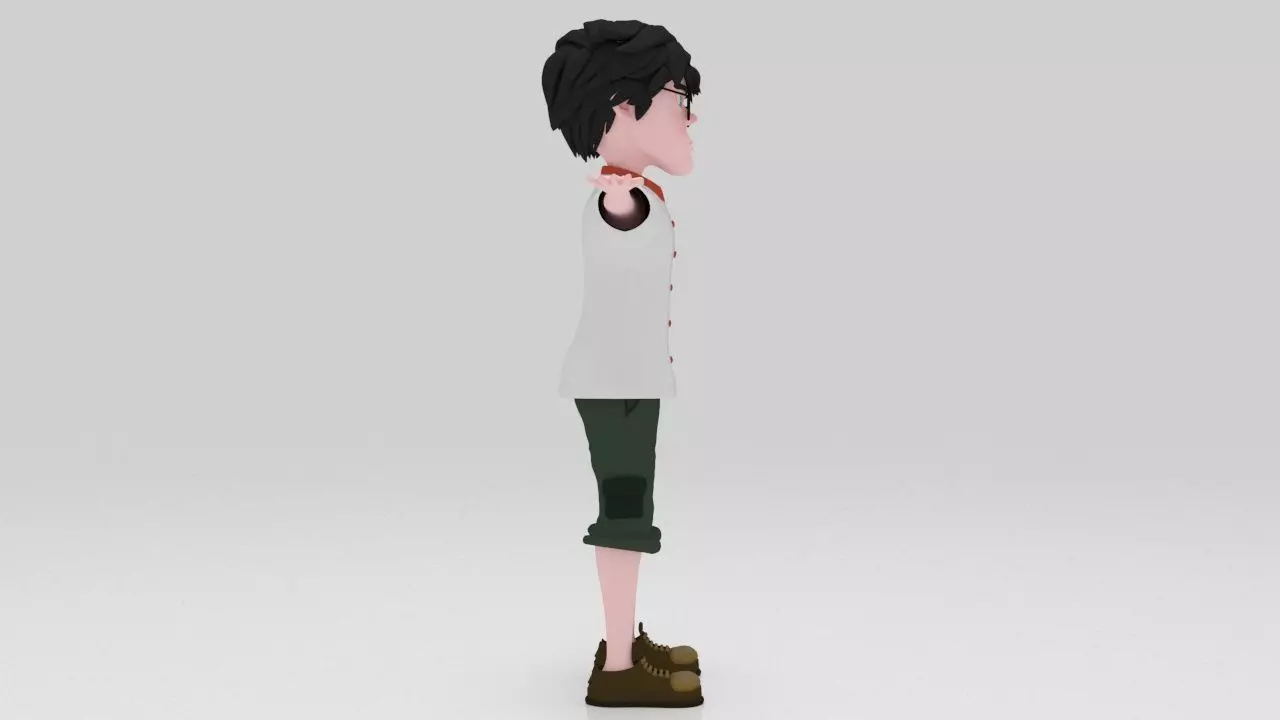 Character Nino RIgged  Low-poly 3D model_4