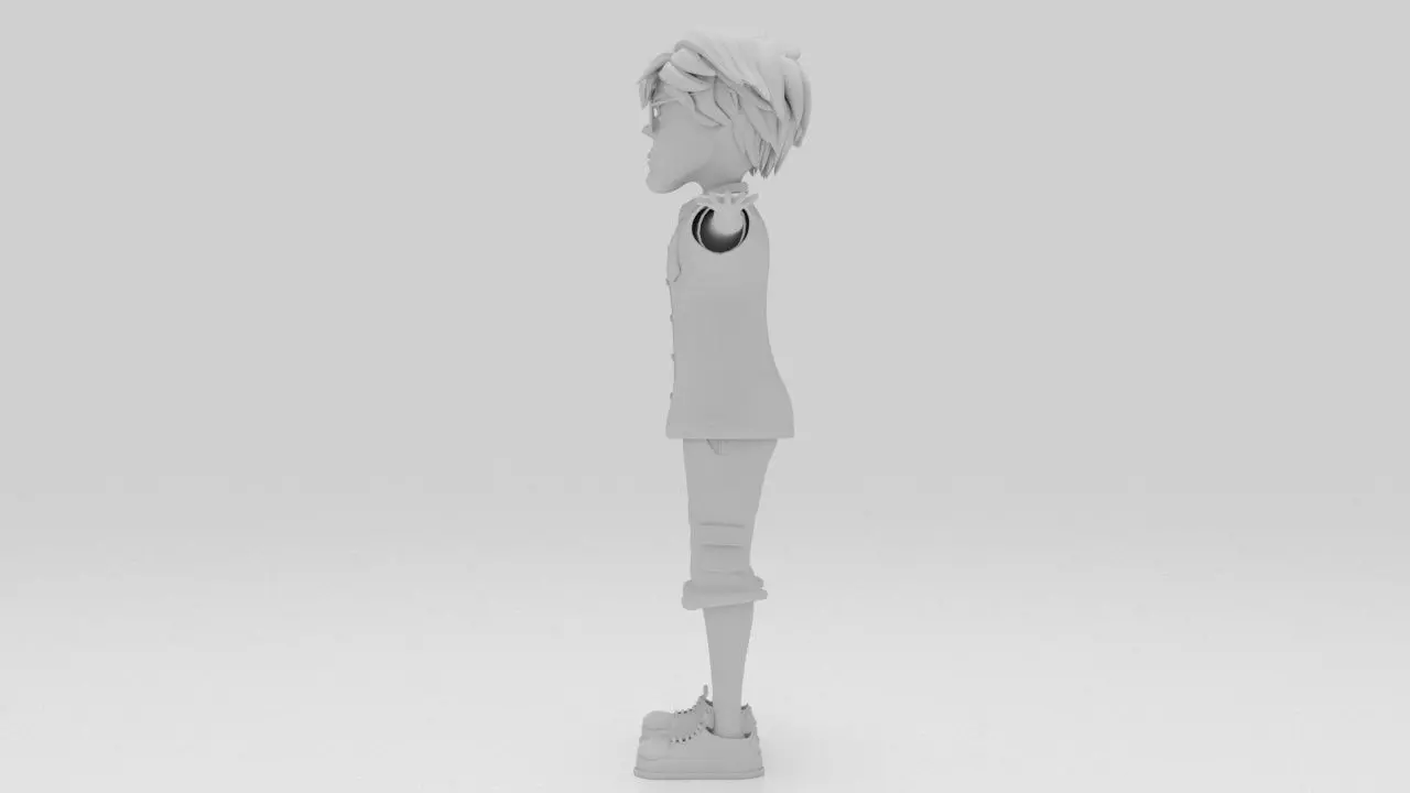 Character Nino RIgged  Low-poly 3D model_6