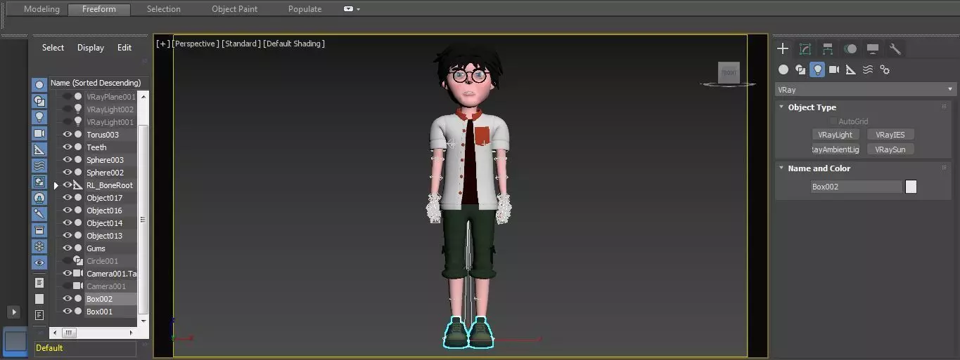 Character Nino RIgged  Low-poly 3D model_13