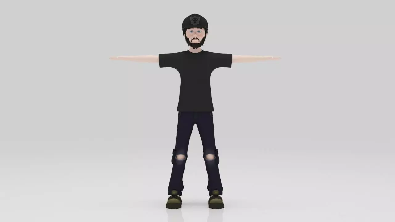 Character Rizo Rigged  Low-poly 3D model_1