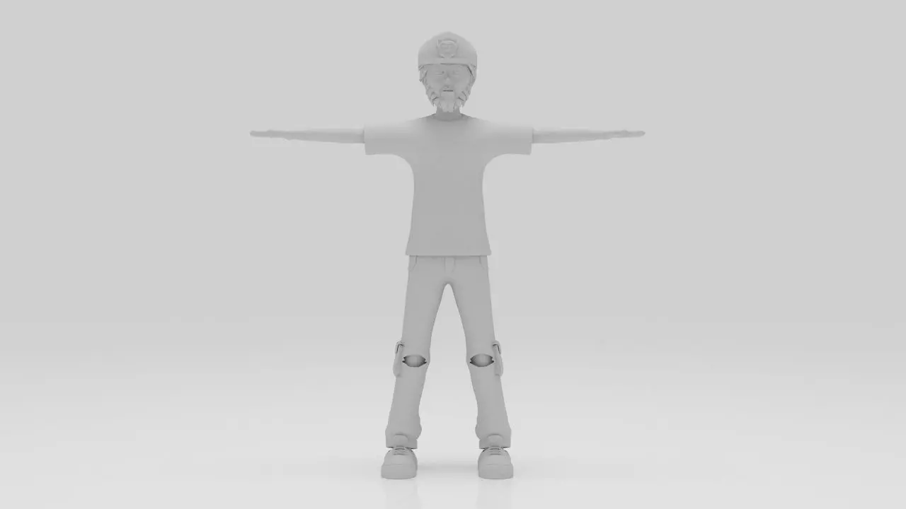 Character Rizo Rigged  Low-poly 3D model_5