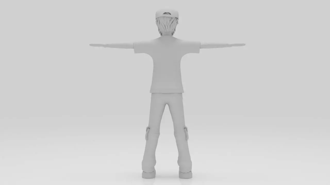 Character Rizo Rigged  Low-poly 3D model_7