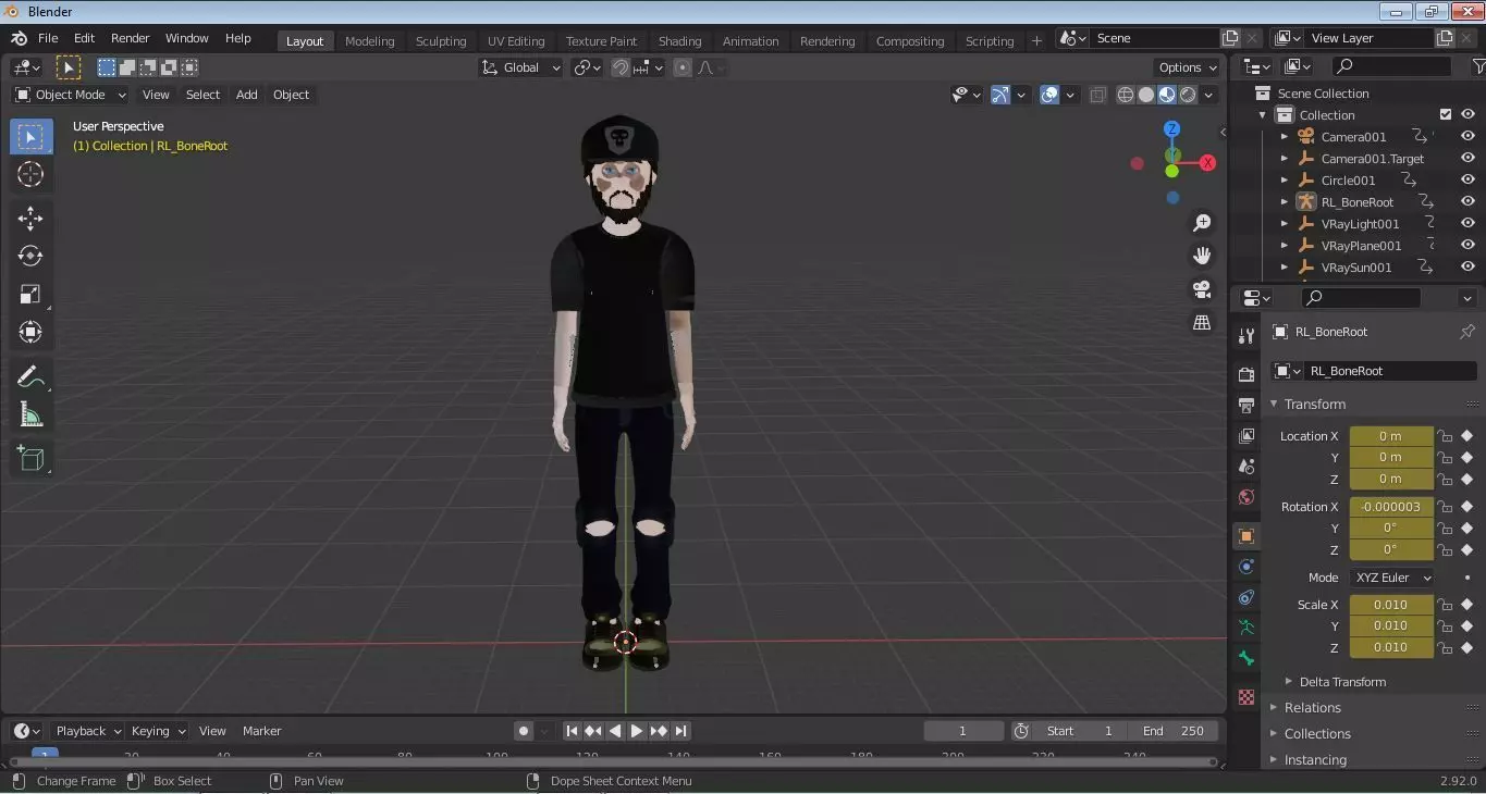Character Rizo Rigged  Low-poly 3D model_14