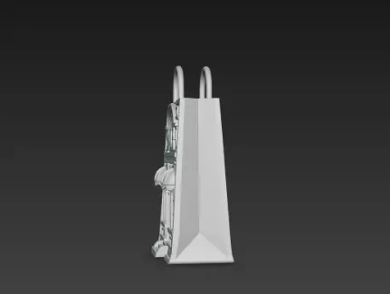 3D Black Store Bag Architecture Black Friday 3D print model_9