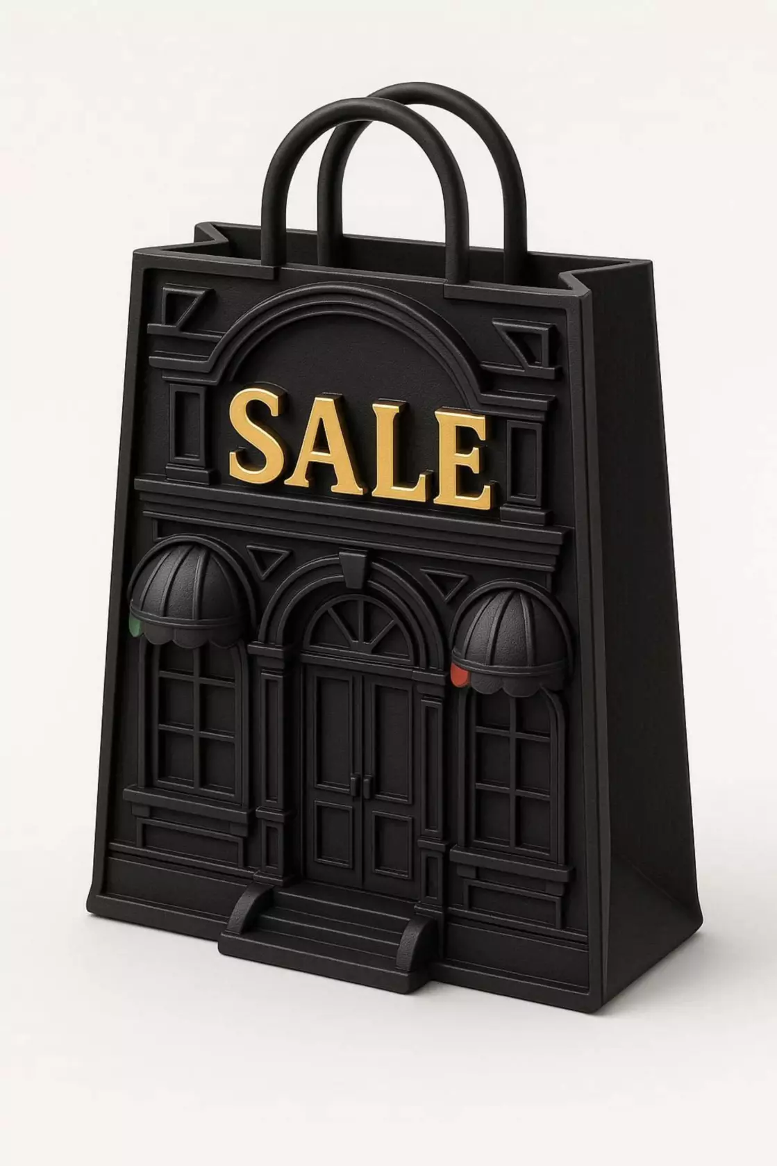 3D Black Store Bag Architecture Black Friday 3D print model_0