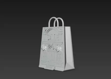 3D Black Store Bag Architecture Black Friday 3D print model_10