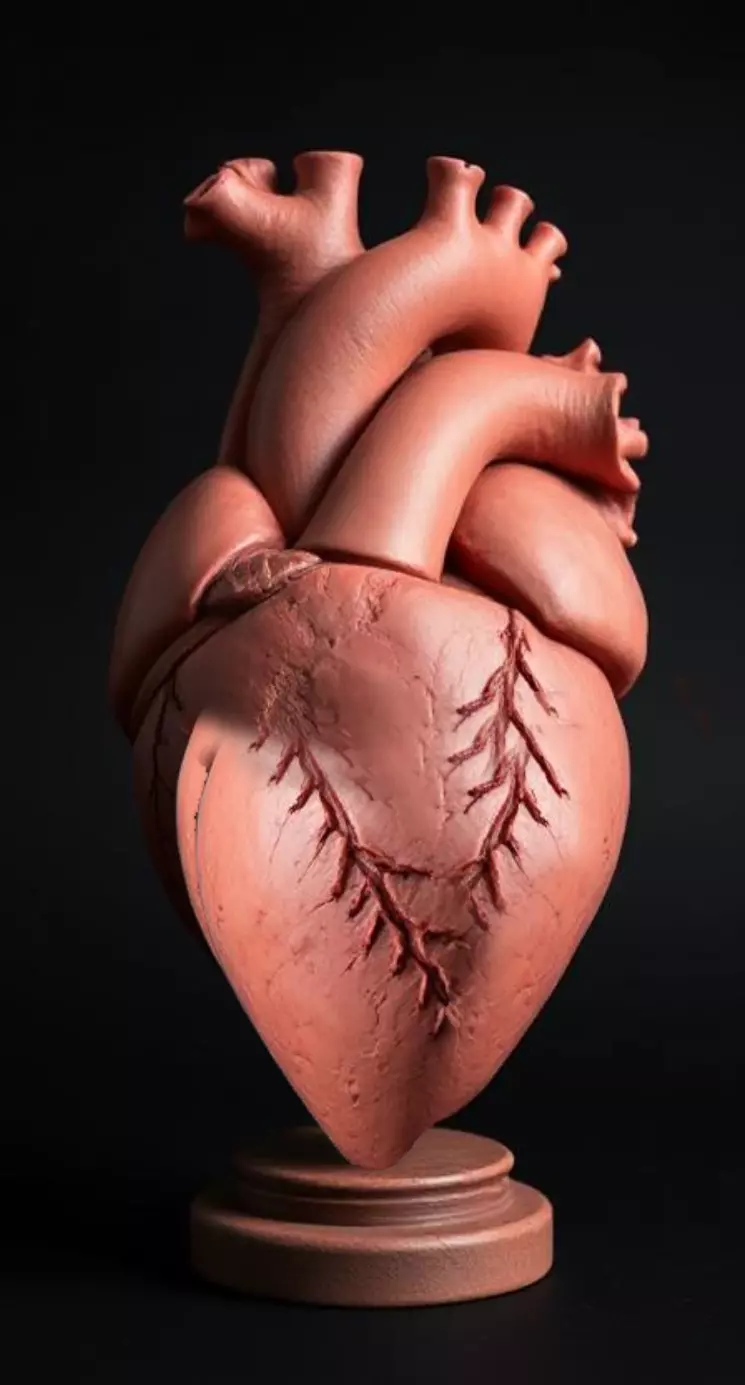 3D Human Heart Model Medical Health Concept 3D print model_0