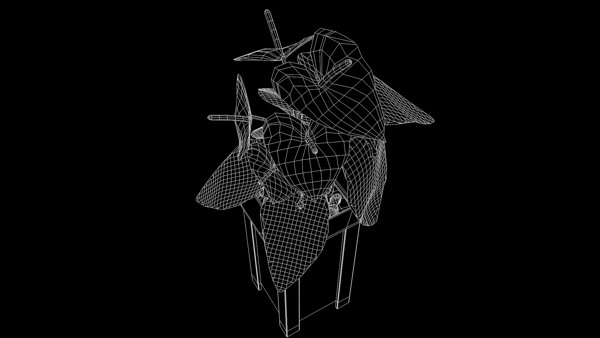 Vase Anthurium Plant 3D Model 3D model_12