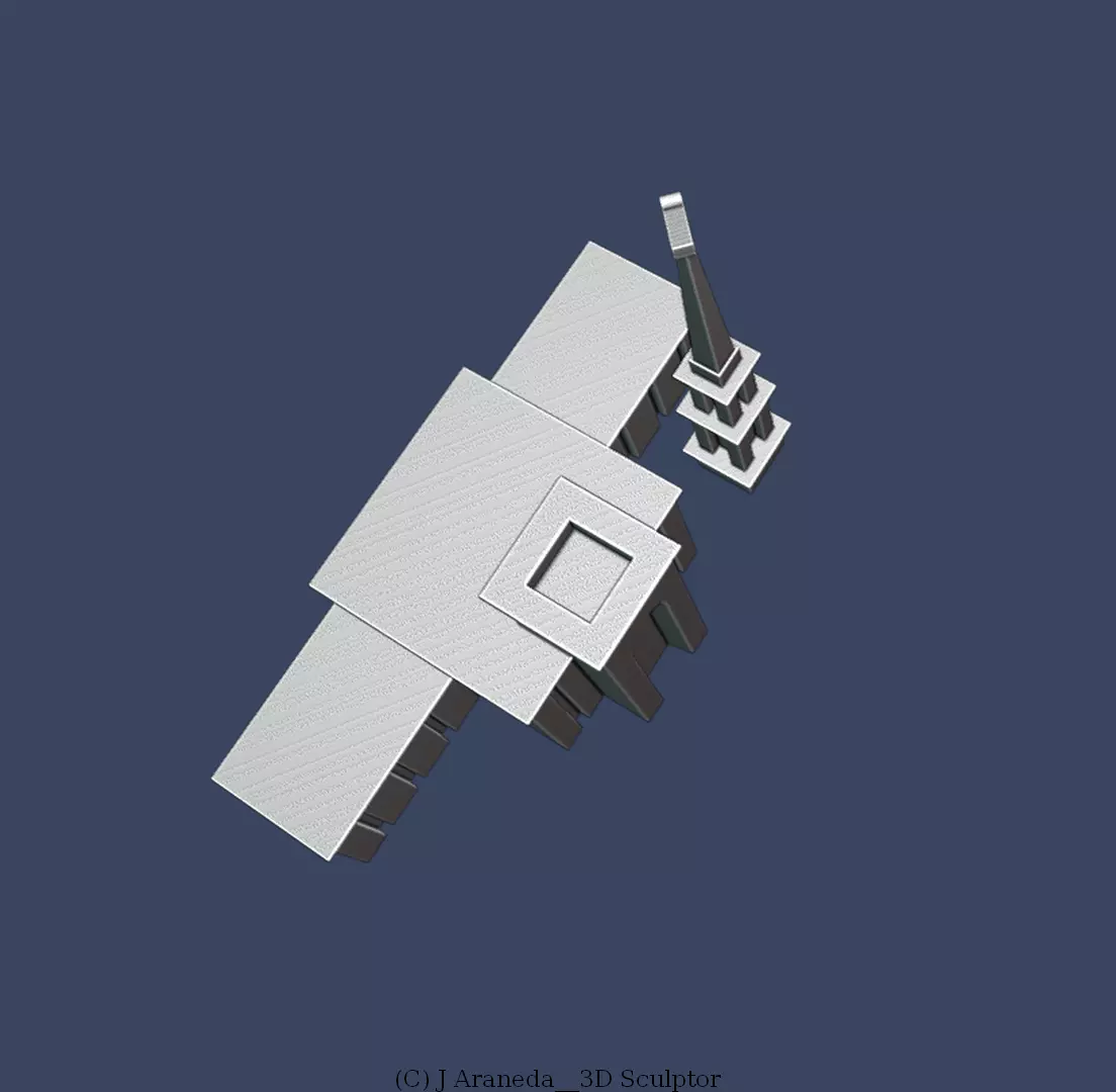 SAO PAULO TEMPLE - LDS SCULPTURE 3D print model_17