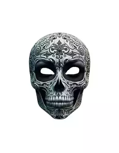 Mascara Caveira Mexicana Sugar Skull Mask 