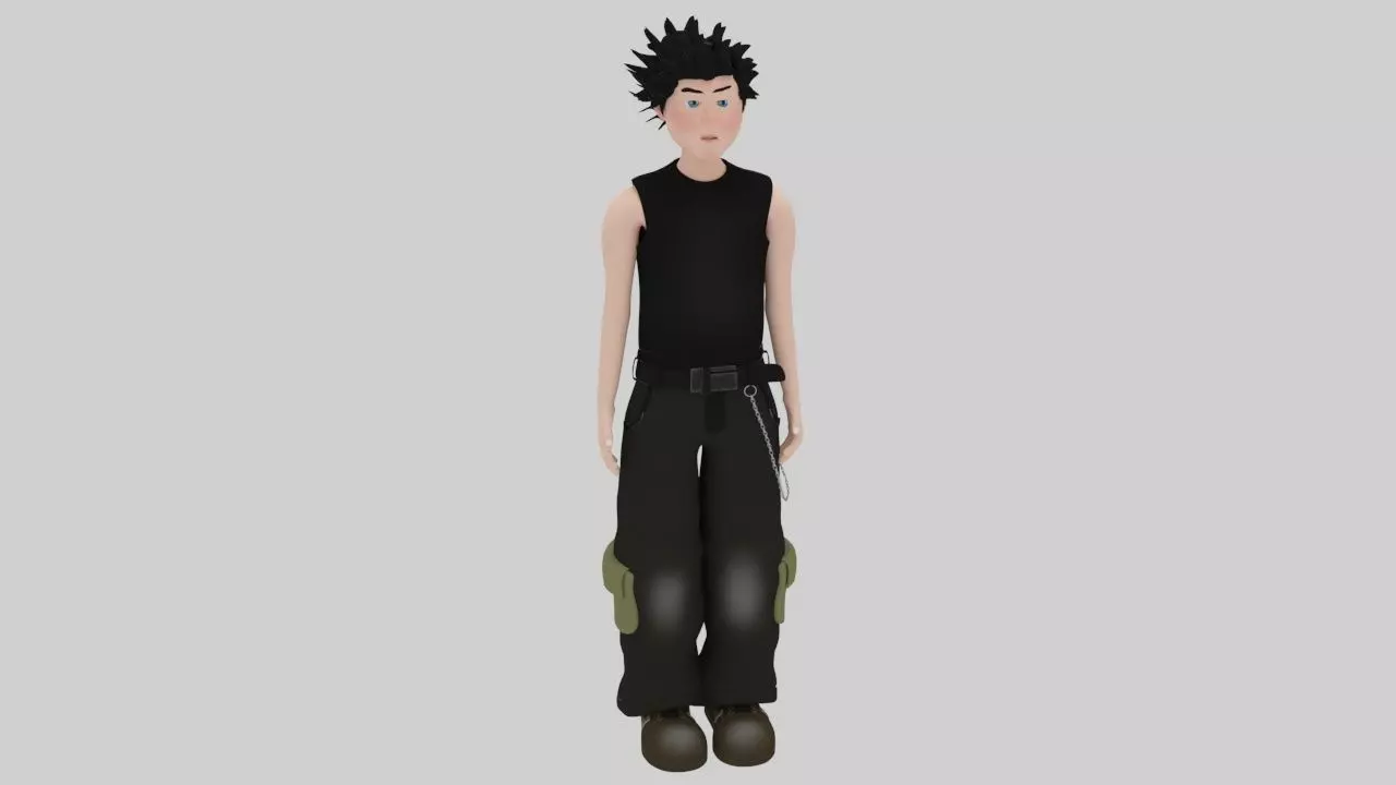 Character PIyol Rigged  Low-poly 3D model_0