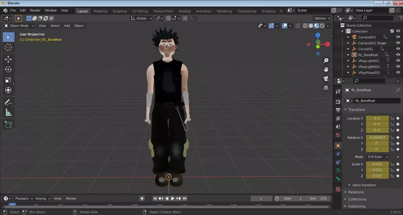 Character PIyol Rigged  Low-poly 3D model_14