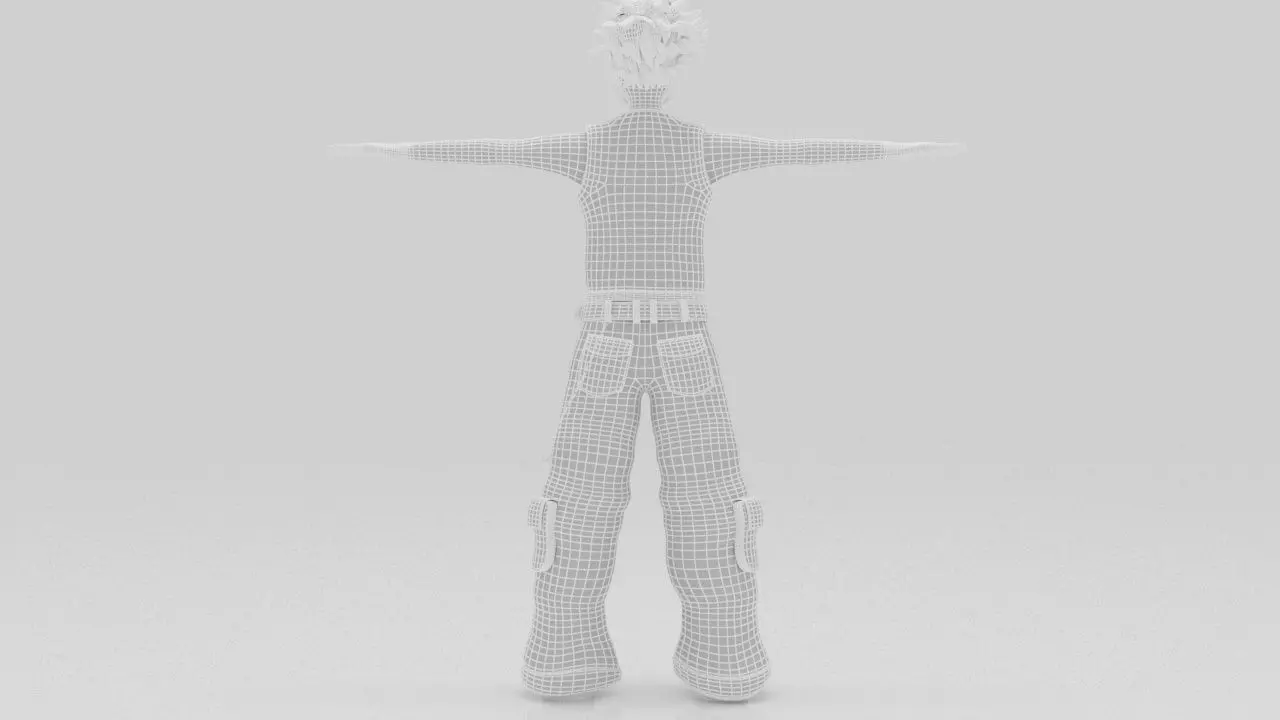 Character PIyol Rigged  Low-poly 3D model_11