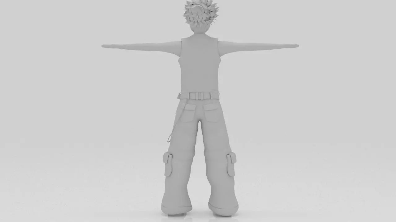 Character PIyol Rigged  Low-poly 3D model_7