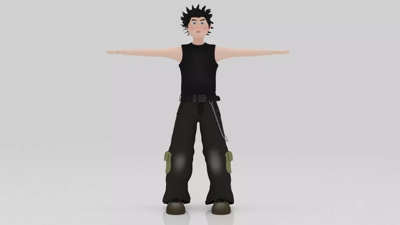 Character PIyol Rigged  Low-poly 3D model_1