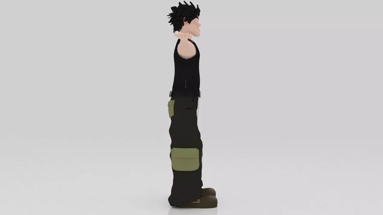 Character PIyol Rigged  Low-poly 3D model_4