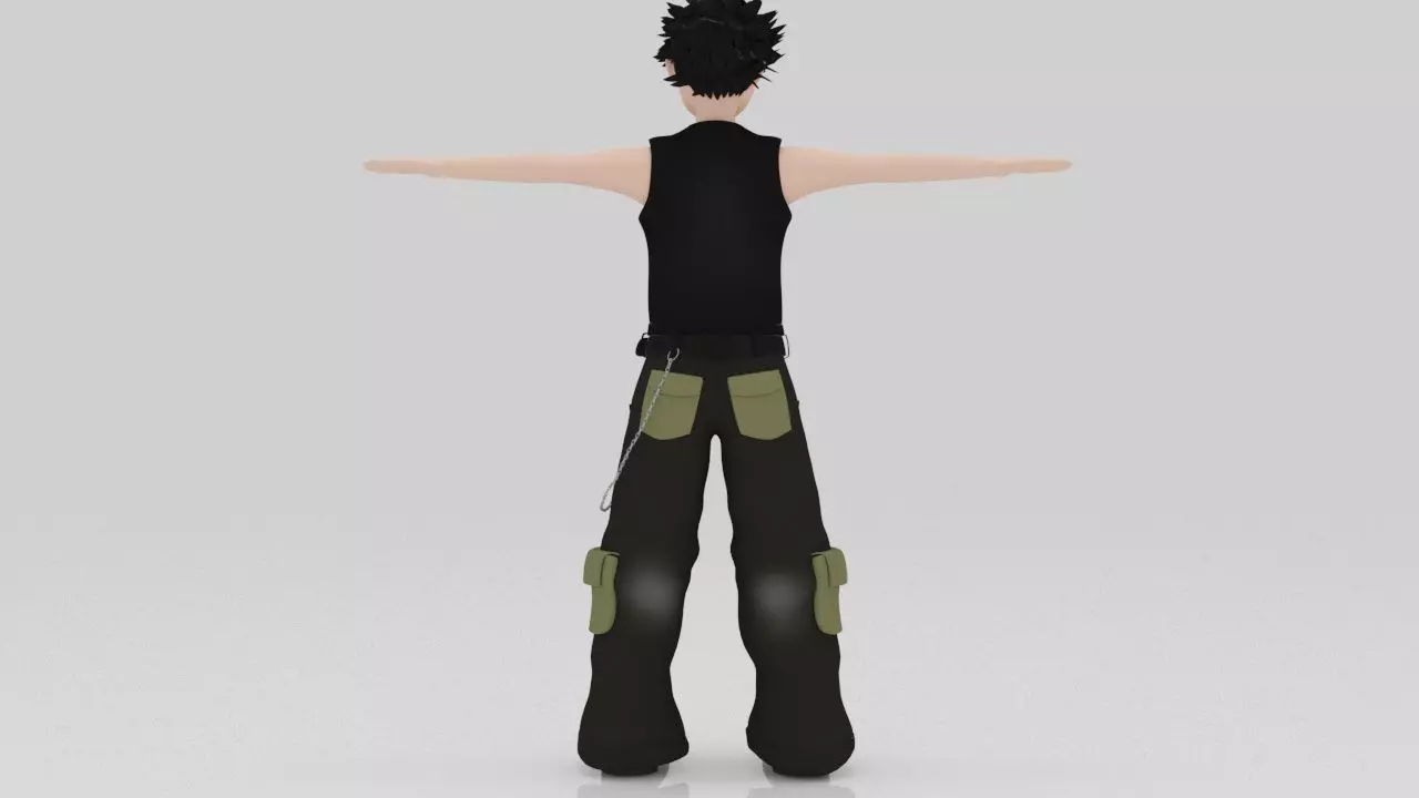 Character PIyol Rigged  Low-poly 3D model_3