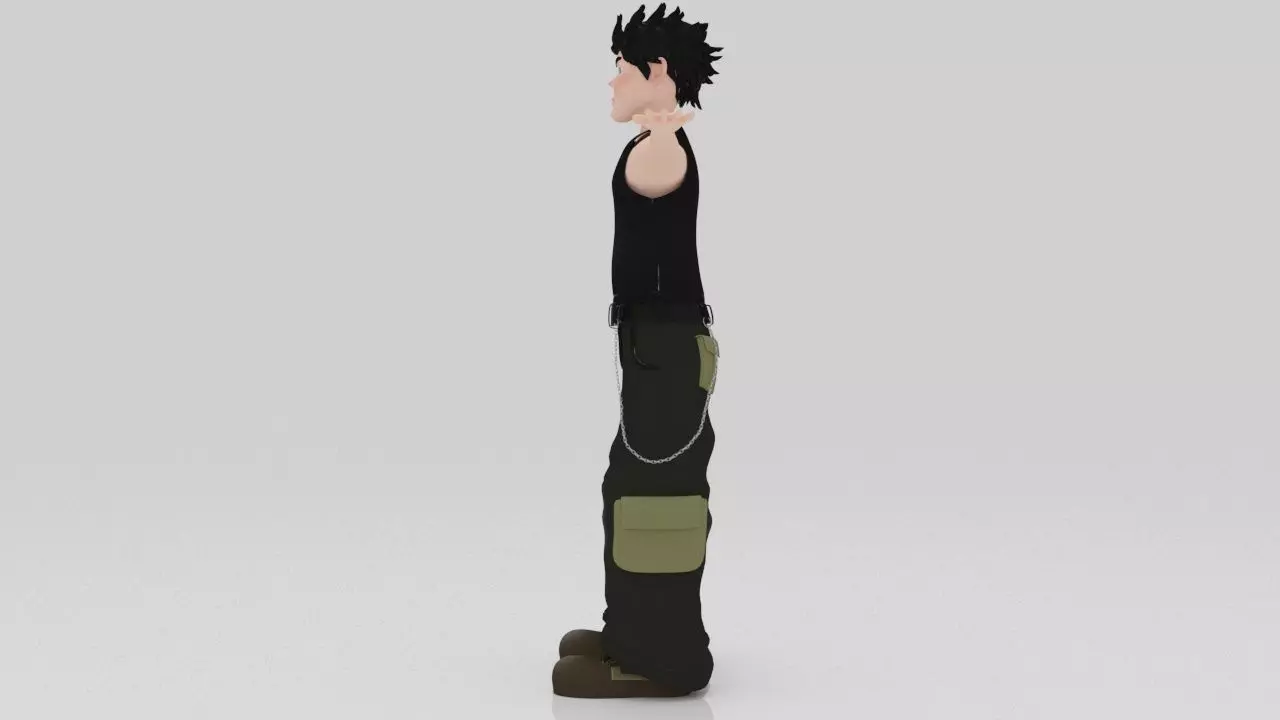 Character PIyol Rigged  Low-poly 3D model_2