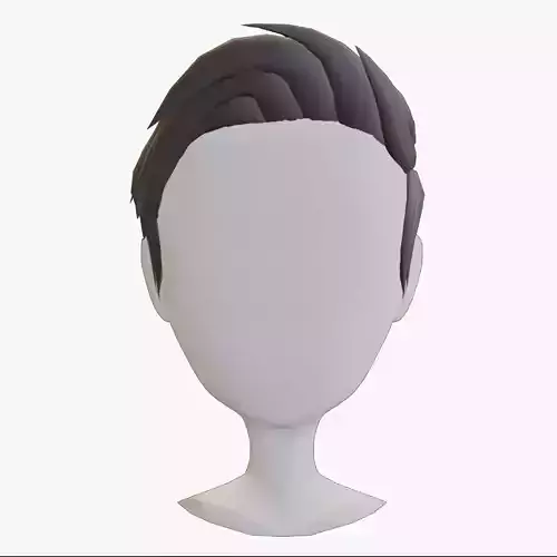 Stylized Short Layered Hair For Cartoon Boy