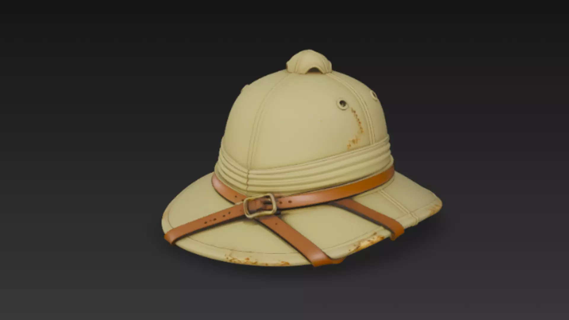 fantasy adventure hat 3d model 3D model_0