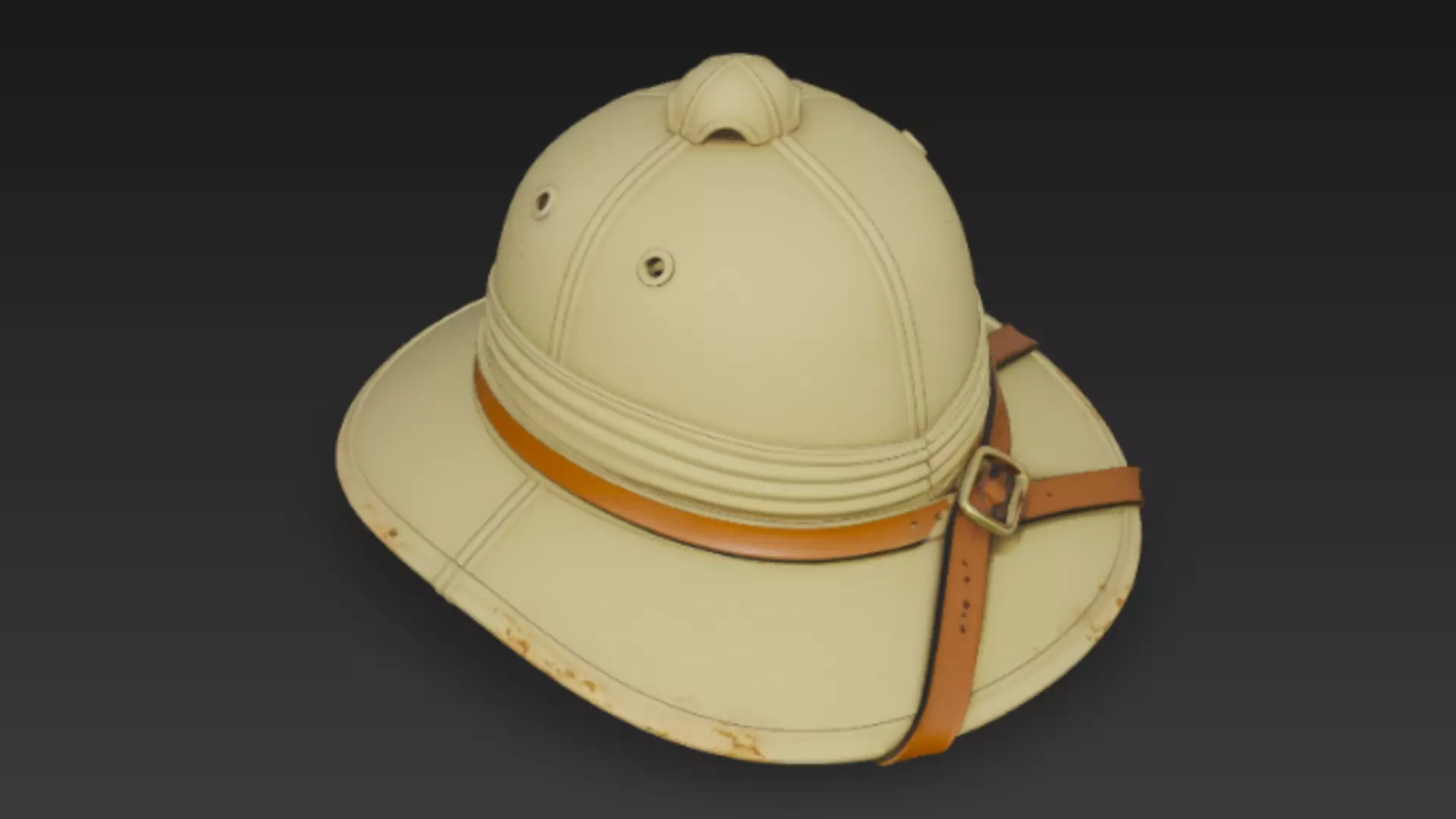 fantasy adventure hat 3d model 3D model_2