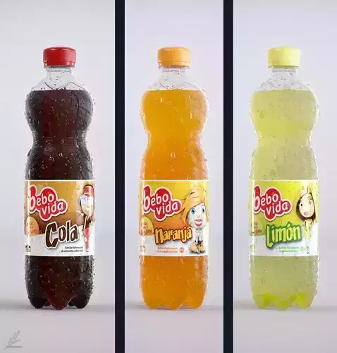 500ml Plastic Bottle - PACK x3