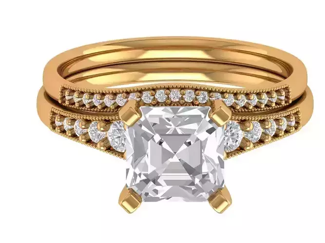 Asscher Engagement Ring
