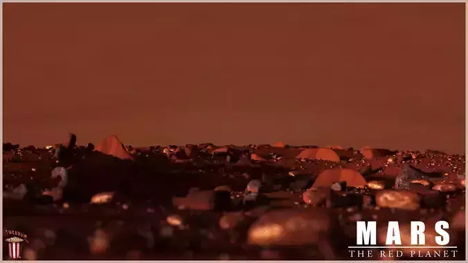 Mars Planet Landscape - The Red Planet 3D Scene 3D model