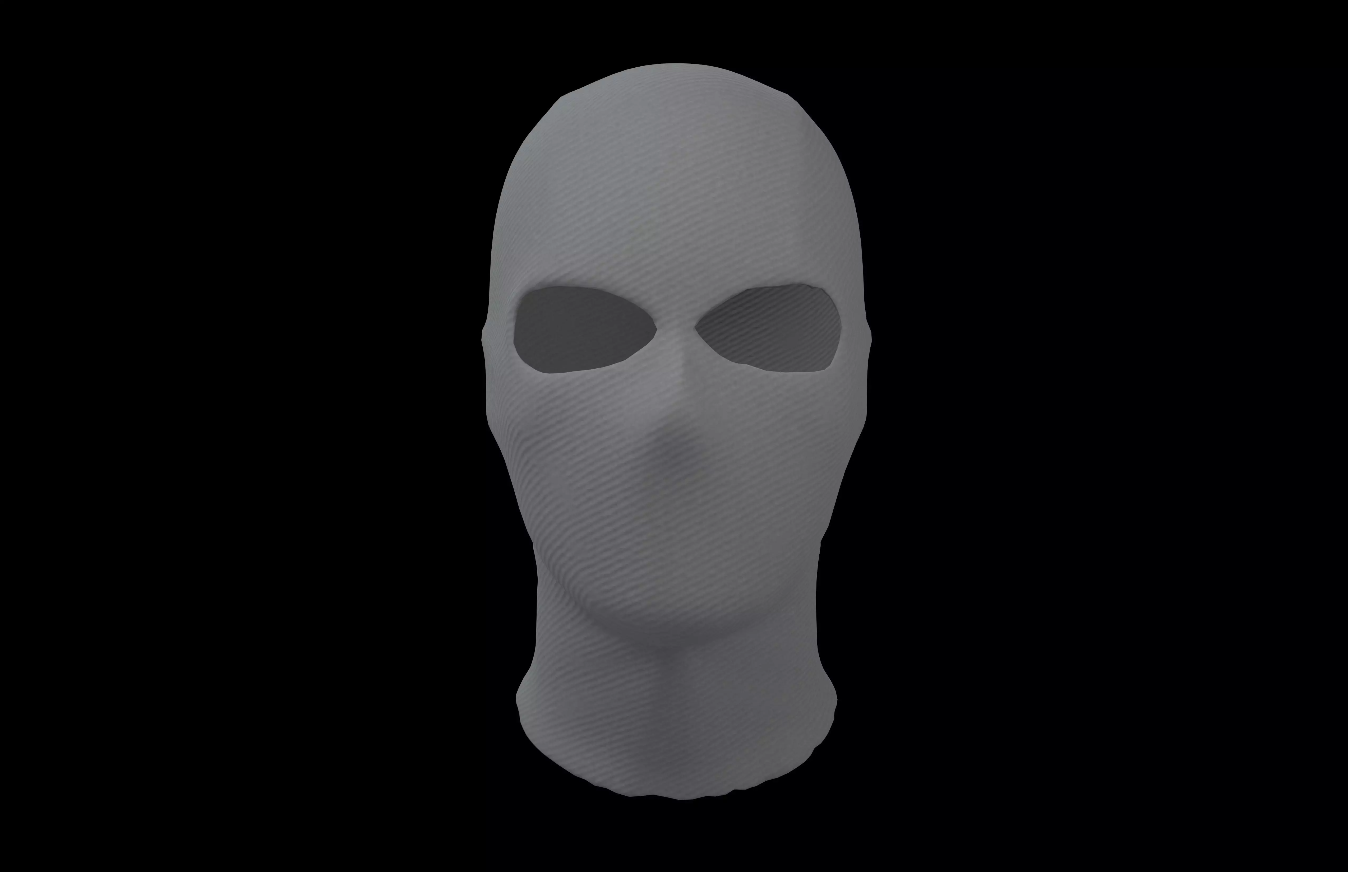 Balaclava v1 002 Low-poly 3D model_1